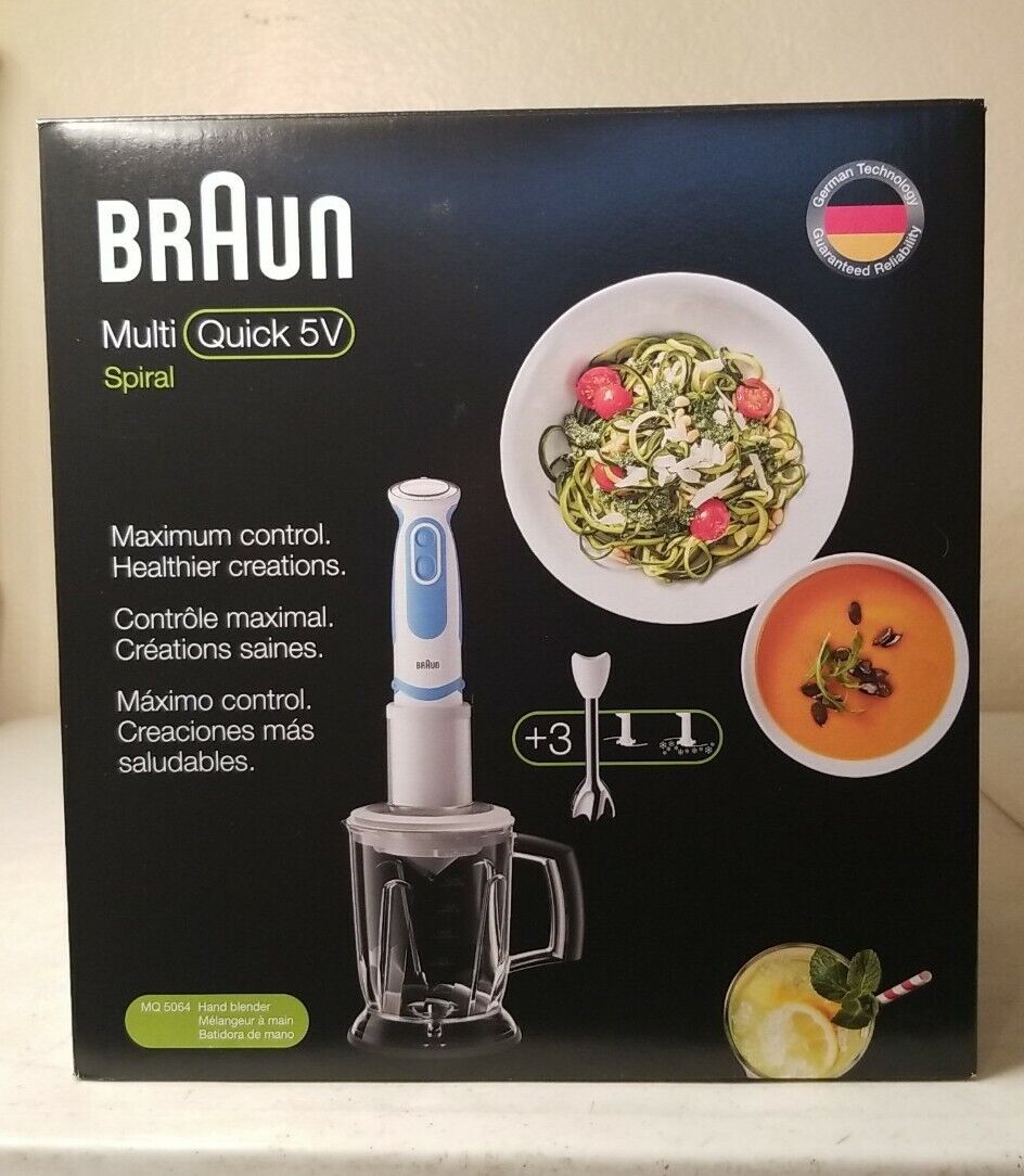 New Braun Multi Quick 5V Spiral Hand Blender MQ5064 2018 | eBay New Braun Multi Quick 5V Spiral Hand Blender MQ5064 2018 | eBay