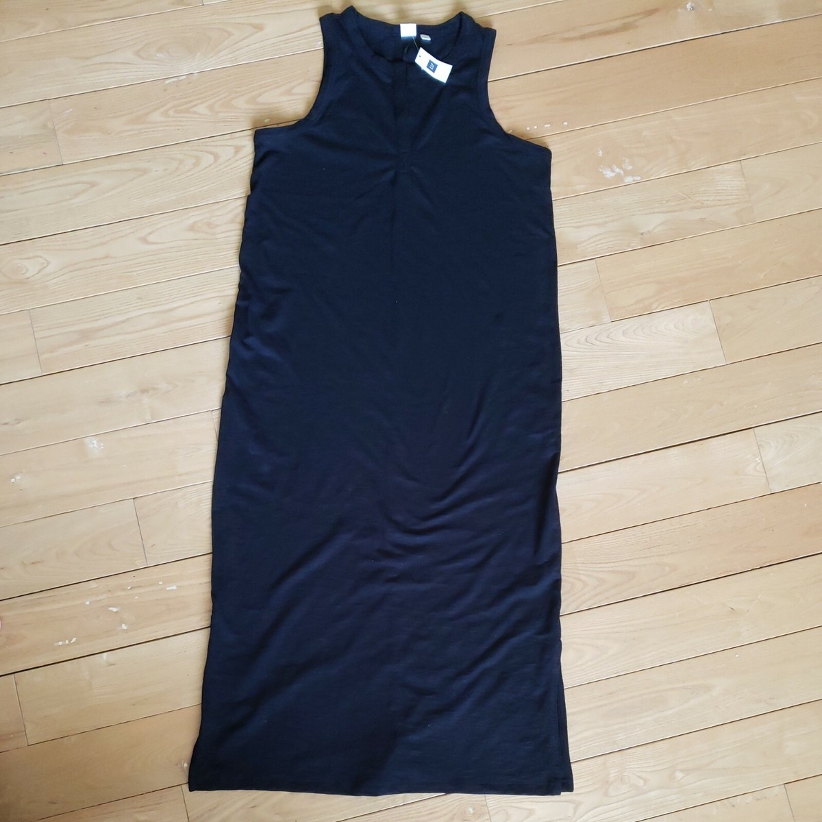 NWT Womens GAP Black Maxi Dress Large | eBay