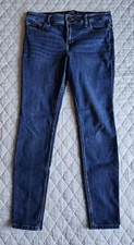 Women's Hollister Mid-Rise   Size 9s Super Skinny Stretch Blue Jeans w29 / L28