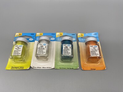 Lot Of 4 Vintage TESTORS Model Acrylic Paint -2002- NEW Sealed 1/4 Oz.