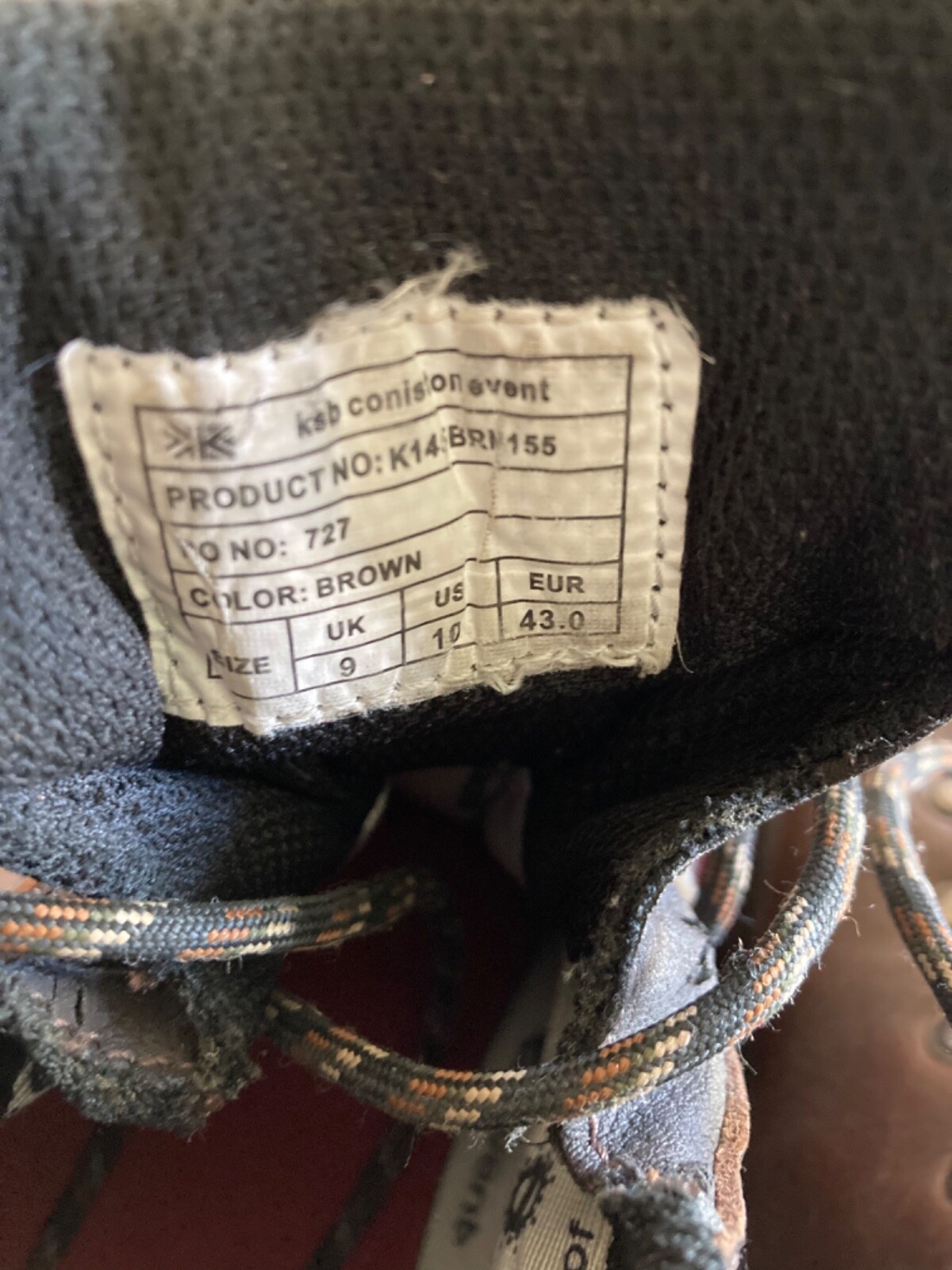 Karrimor Mens Event waterproof fabric Walking boots Uk 9 eBay