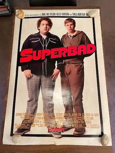Superbad Original Theater ein Blatt 27x40 Jonah Hill Michael Cera