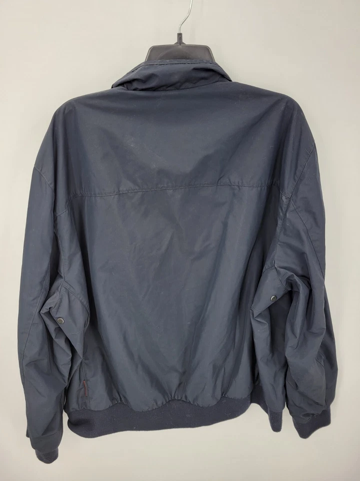 Chaqueta Tumi Tech Para Hombres XXL 2XL Azul Cremallera Bolsillos Bombardero Prendas Exteriores Abrigo Foto 2 de 4