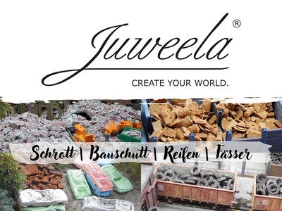 Juweela H0 versch. Ladegut | auswählbar | Schrott Bauschutt Reifen Fässer | 1:87