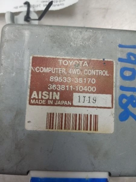 01-02 MÓDULO DE CONTROL TOYOTA 4RUNNER SR5 AT 4X4 ECM Foto 3 de 4