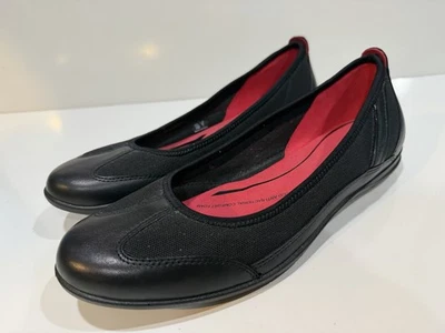ECCO Ballet Flats Casual Everyday Spring Black Comfort Slip On Size 10 - 10.5 - Image 1 of 4