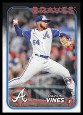 2024 Topps #493 Darius Vines Atlanta Braves Baseball Card