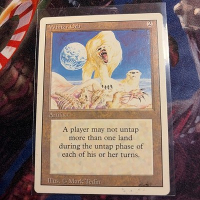 WINTER ORB  Revised Edition Magic the Gathering   moderate play condition mp