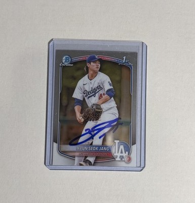2025 Bowman Chrome 1st Chrome Hyun-Seok Jang IP Auto! #BCP-51 LAD In Person Auto