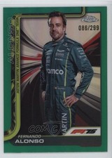 2025 Topps Chrome Formula 1 F1 Drivers Teal Refractor /299 Fernando Alonso 1k2m