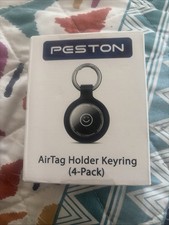 PESTON AirTag Holder Keyring 4-Pack