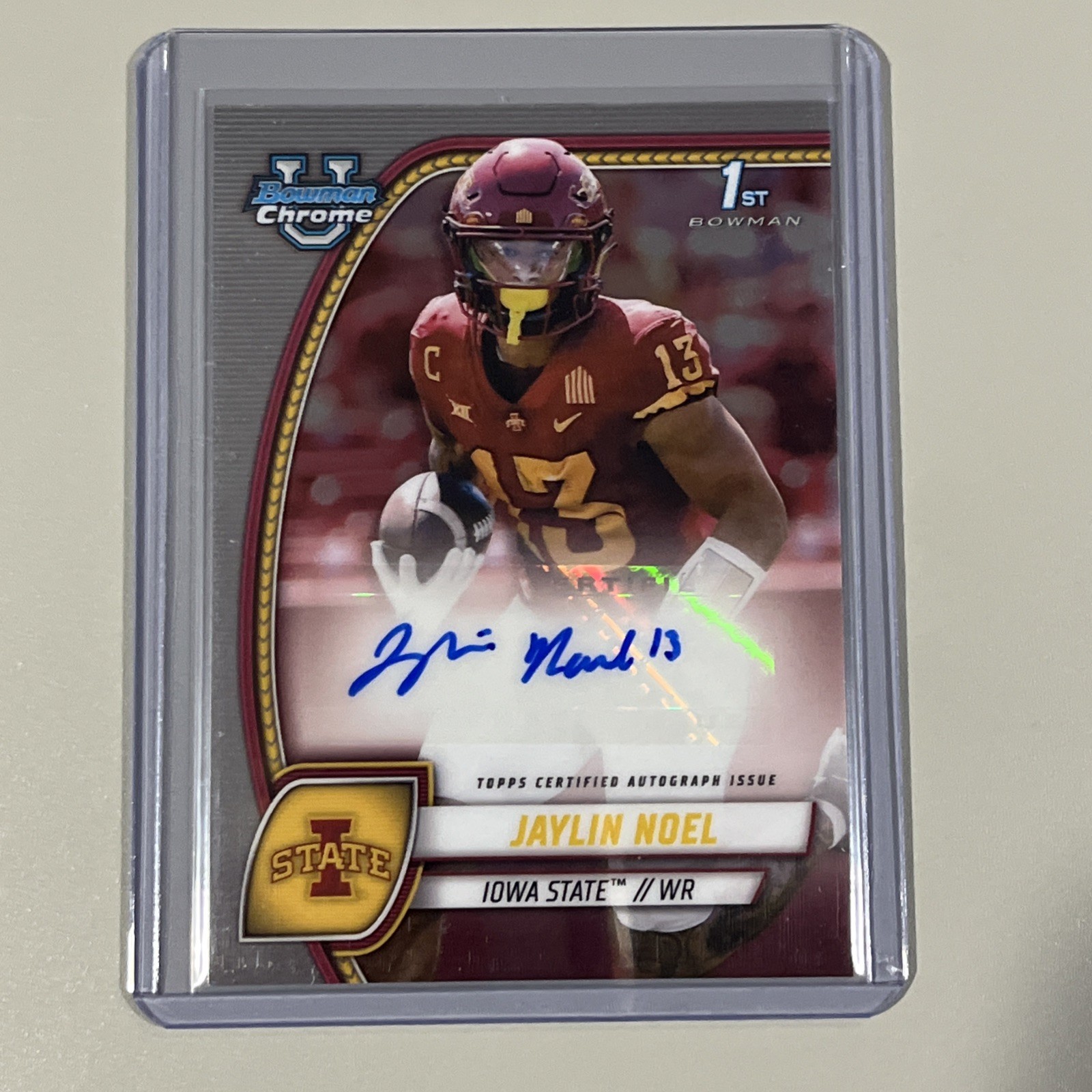 2024 Bowman University Chrome -  1st bowman Jaylin Noel Auto #PA-JNO (AU, RC) 