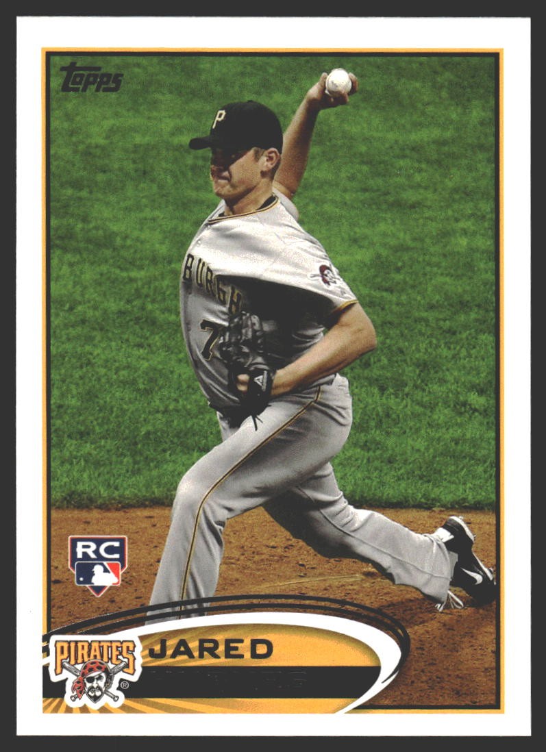 Jared Hughes #175b 2012 Topps Pittsburgh PiratesRC Rookie