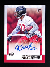 2016 Playoff Rookie Signatures RC #55 Keanu Neal 1st Down Auto #d /10 SSP