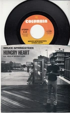 BRUCE SPRINGSTEEN - HUNGRY HEART - ORIGINAL COLUMBIA RECORDS 45 WPS- GREAT SHAPE