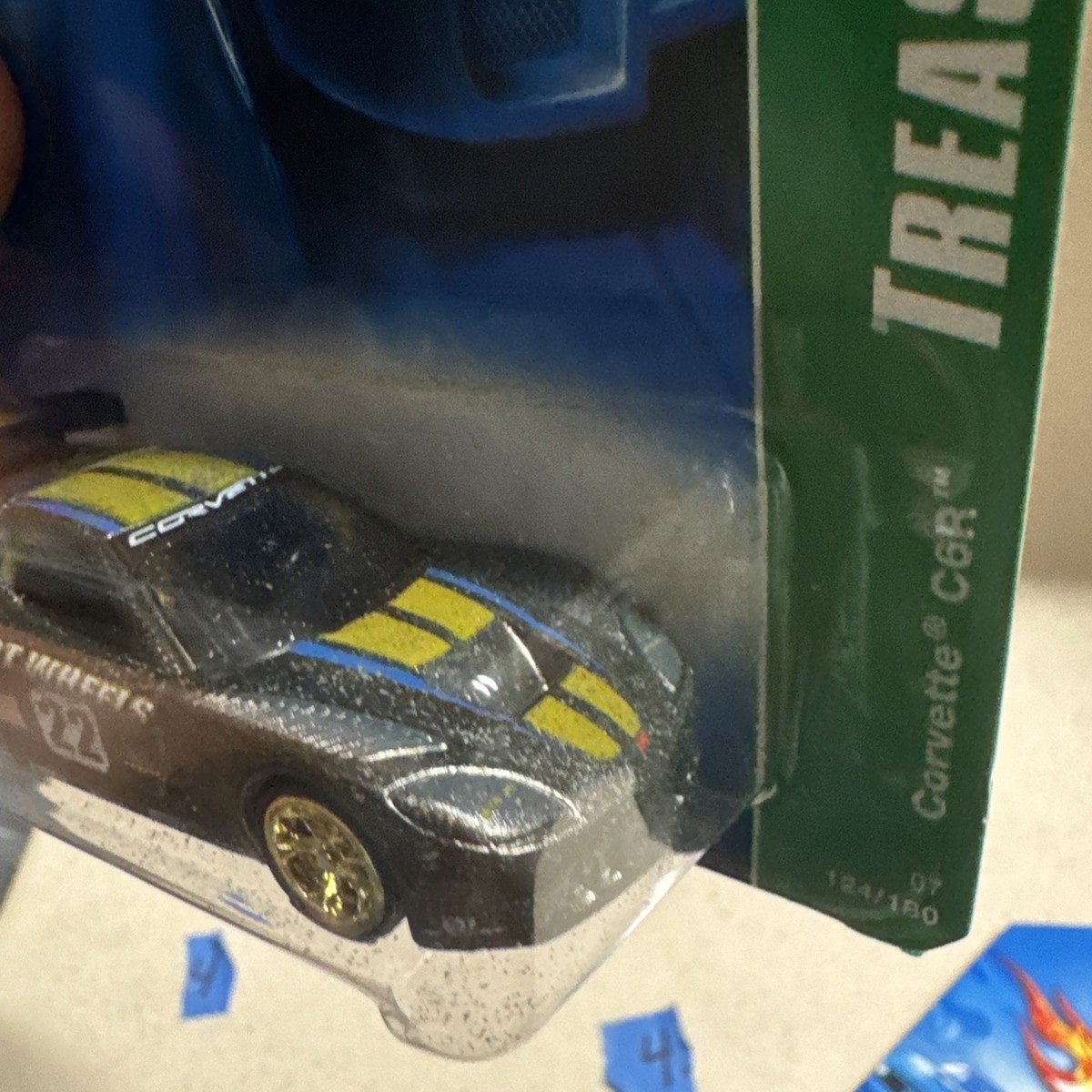 Hot Wheels Super Treasure Hunt and Regular Treasure Hunt Corvette