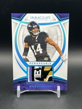 2025 Immaculate Remarkable Jersey Patch KYLE HAMILTON /5 Platinum #RM-KHN Ravens