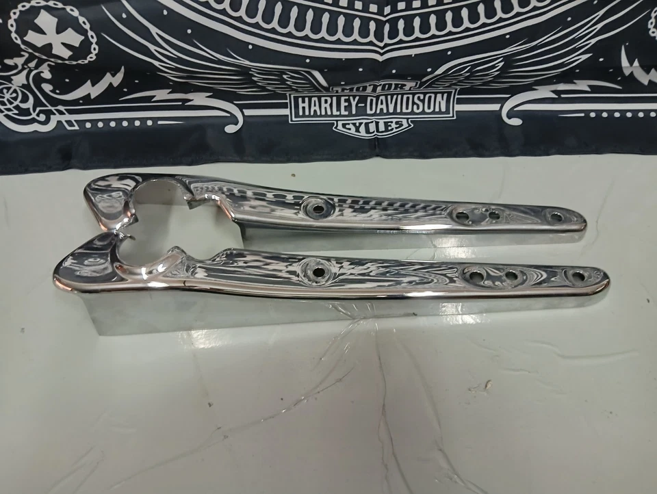 Copri Fender cromati Harley Davidson Sportster - Imagen 2 de 2