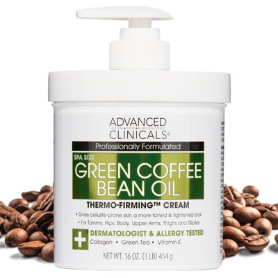 Advanced Clinicals Green Coffee Bean Thermo - Firming Body Lotion | Ca