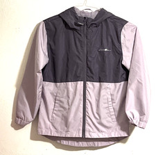 Eddie Bauer Youth Girls Purple/Lavender Double Zip Wind Jacket Small 7/8
