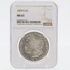 1879 S Morgan Dollar MS63 NGC 90% Silver San Francisco