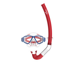 Speedo Kids Compass Swim Mask and Snorkel Set, Soft Fit for Easy Viewing, Ages 3
