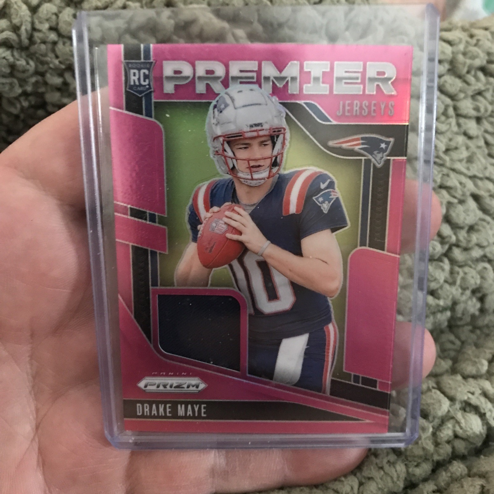 2024 Prizm Drake Maye Premier Jerseys RC Pink Rookie #PJ-DME Patriots