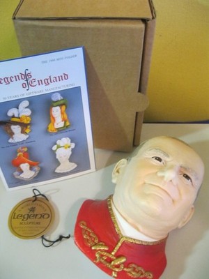 RARE NOS Legends POPE JOHN PAUL II Made in England F Wright Bossons Chalkware
