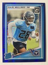 2025 Optic KALEL MULLINGS RC Blue Hyper Prizm Rated Rookie #262 Titans
