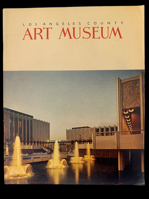 Los Angeles County Museum of Art Opening March 1965 Times Vintage Collectible