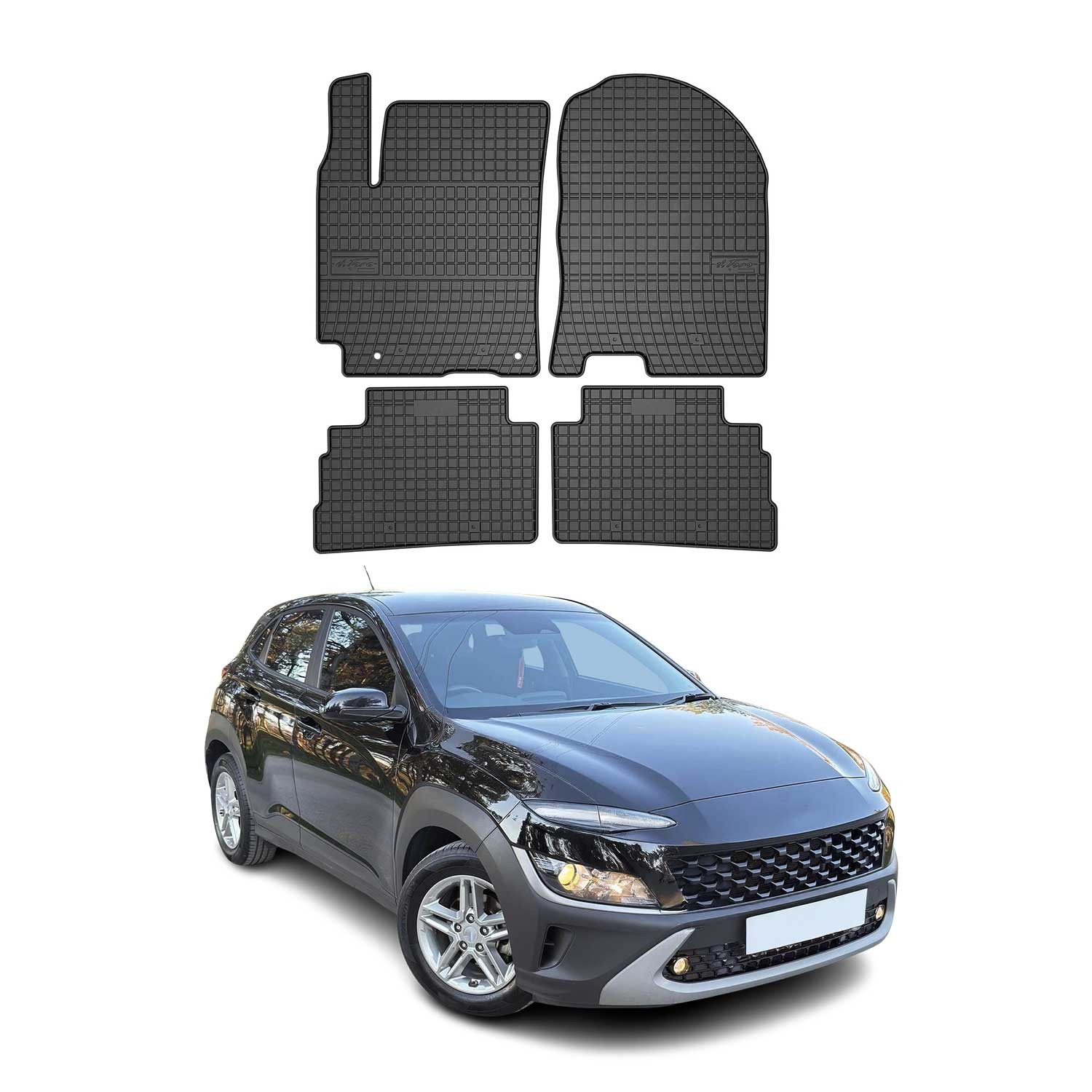 Tapis de sol Hyundai Kona étanches pour les départs en vacances et la météo pluvieuse