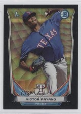 2014 Bowman Prospects Chrome Black Wave Refractor Victor Payano #BCP86 0a1