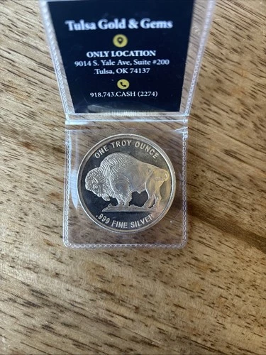 US LIBERTY Buffalo Round Coin .999 One Troy Ounce Fine Silver Bullion GSM