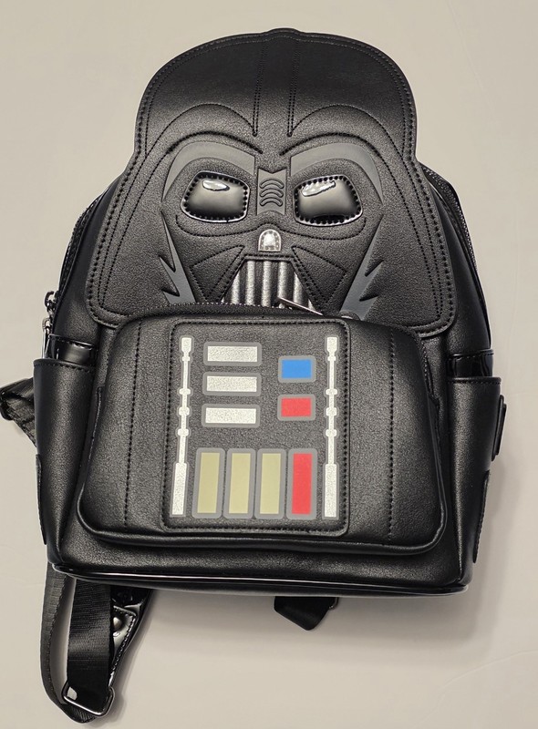 Loungefly Star Wars Darth Vader Mini Backpack Black Glow in the Dark NWOT