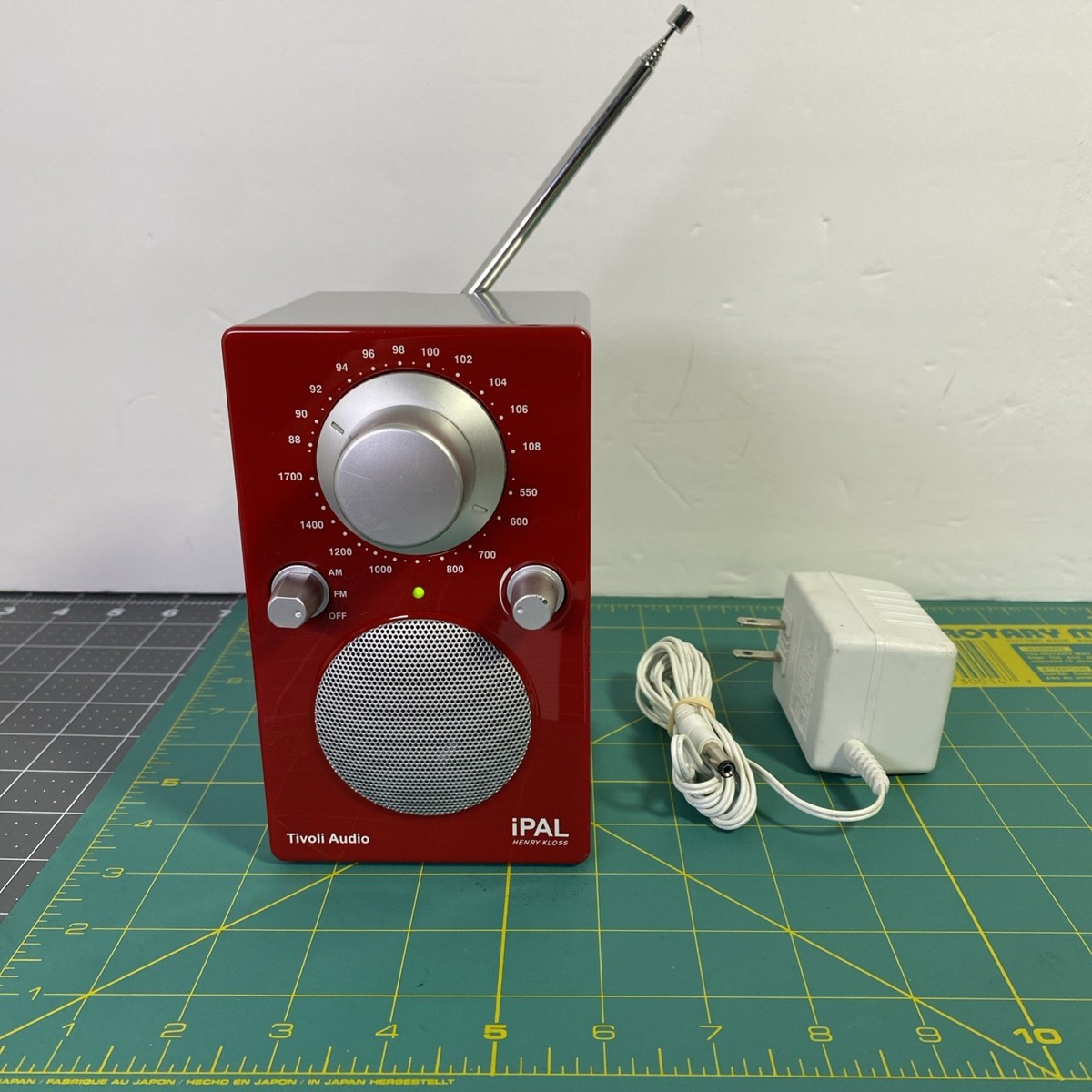 Tivoli Audio iPAL Portable AM/FM Radio Henry Kloss Red Tested w