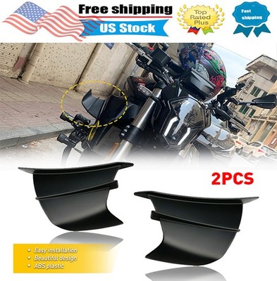 Motorcycle Winglets Air Deflector Spoiler Wing Kit Front Fairing Trim Accessorie