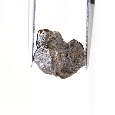 Solitaire Earth-Mine Diamant 3.63ct Brown Vieleck Form Raw Natürlicher Diamant