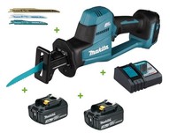 Makita DJR189Z Akku-ReciprosäGe 18V SäBelsäGe Mit 2X Akku 3Ah Und Mit LadegeräT