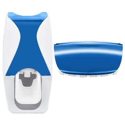 WAYCOM Dust-Proof Toothpaste Dispenser Squeezer Kit (Blue)   Blue 