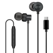 USB Type C Headphones in Ear Earphones Earbuds with Mic and Volume Control Co...