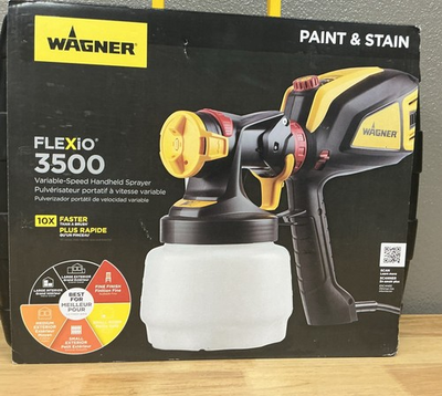 #ad Wagner FLEXiO 3500 HVLP Handheld Paint Sprayer Complete Tested Lightly Used $80.00