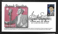 FRANK SINATRA LEGENDARY SINGER 2008  THE VOICE UNKNOWN CACHET FDC UNADDR