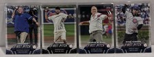 2024 Topps First Pitch 4 Card Lot Andy Reid Neymar George W Bush Myke Towers