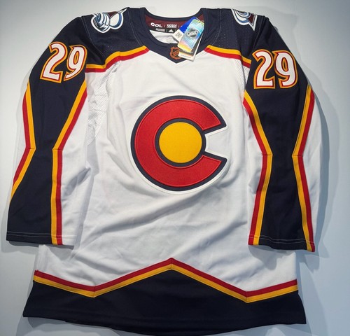 Adidas Colorado Avalanche Reverse Retro 2.0 Nathan MacKinnon Hockey Jersey