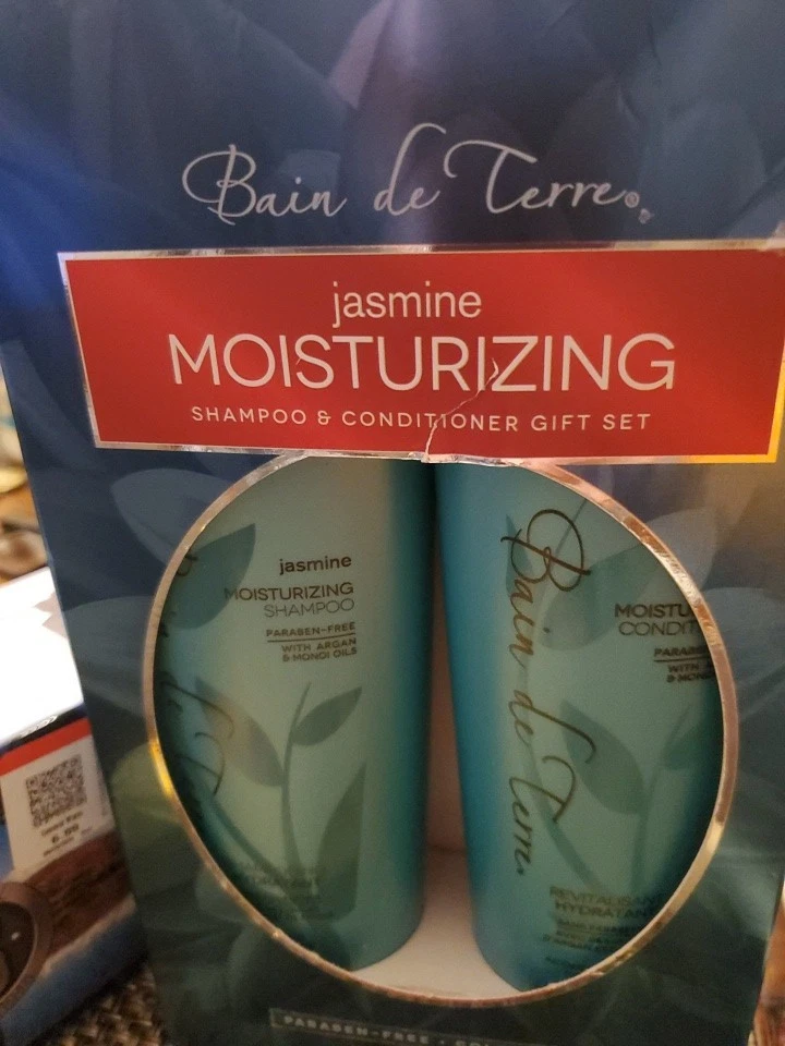 Bain De Terre Jazmín Champú Hidratante y Acondicionador Set de Regalo Tamaño Completo NUEVO Foto 4 de 4