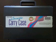 Vintage Radio Shack Cassette Carry Case Holds 36 Tapes Black