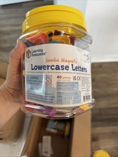 Learning Resources Jumbo Magnetic Letters 40/Pk Lowercase 2-1/2 Bucket 0451