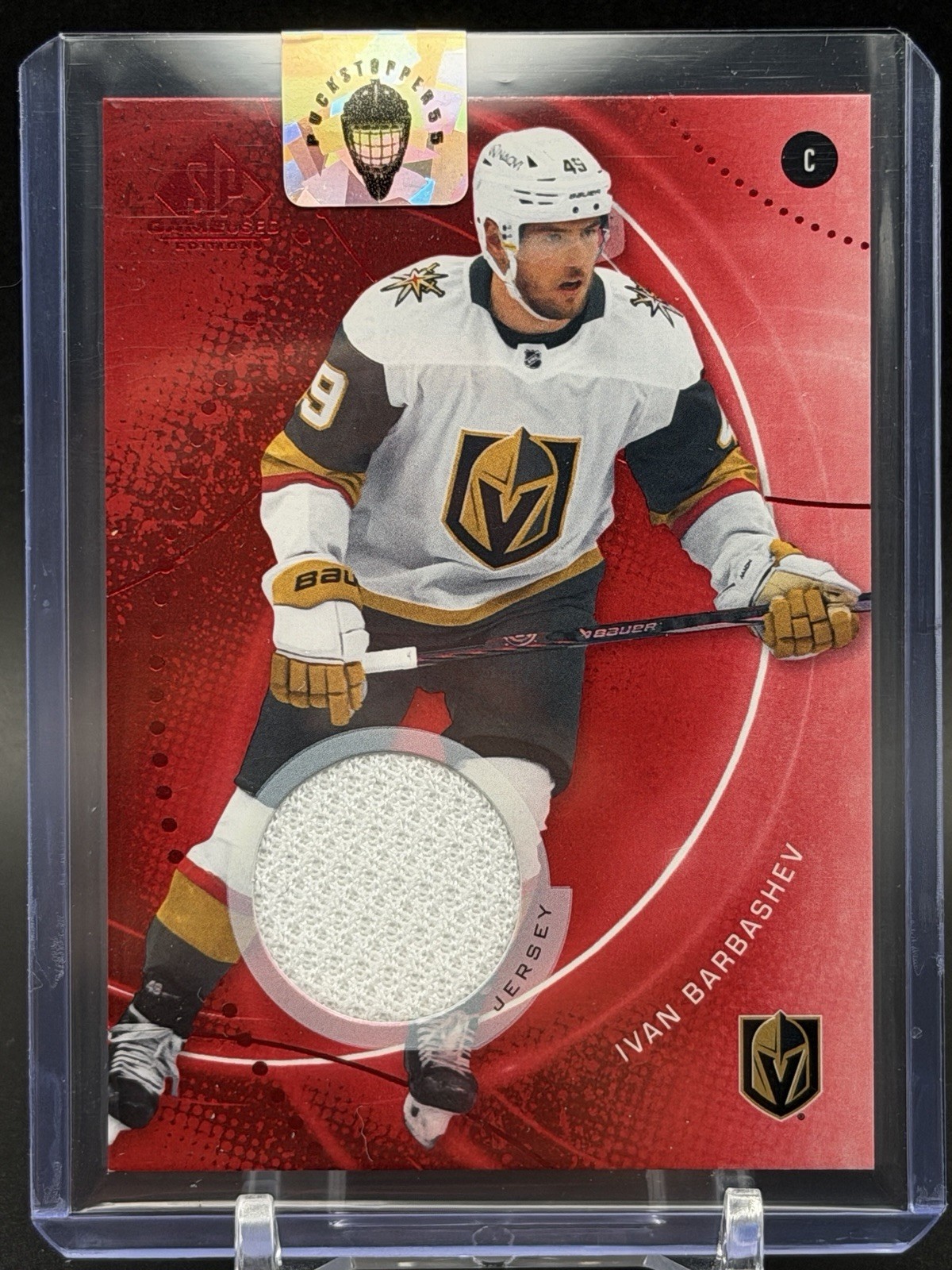 2025-26 Upper Deck SP Game Used Edition Red Jersey Ivan Barbashev Golden Knights