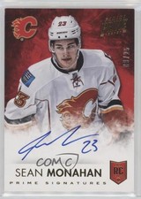 2013-14 Panini Prime Signatures Gold 9/25 Sean Monahan #S-SMO Auto 7i6
