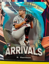 2024 Topps Finest Baseball #A-17 Kyle Harrison Arrivals Rookie Die-Cut (BK)